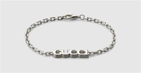 bracciale catena uomo gucci|Bracciali Firmati in Argento Sterling Uomo .